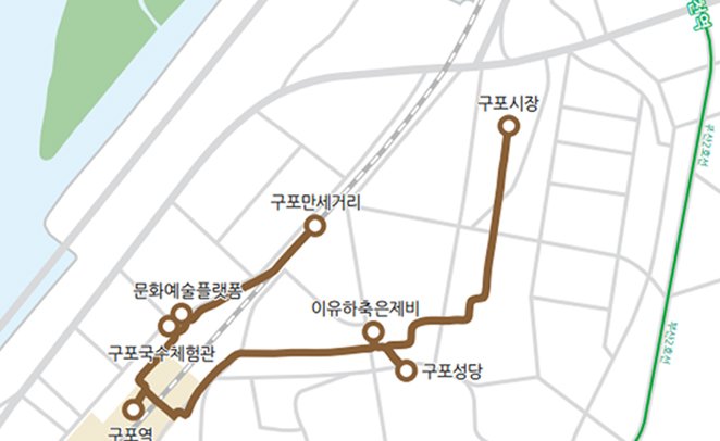 구포만세코스 지도