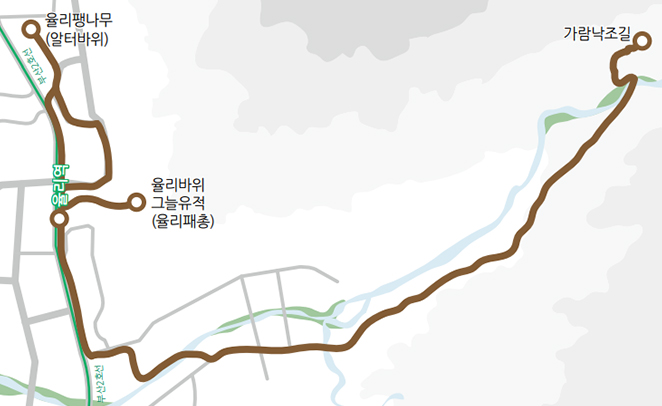 금곡동 역사길 지도