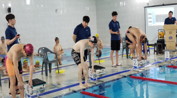 부산북구스포츠클럽의 수영 시합