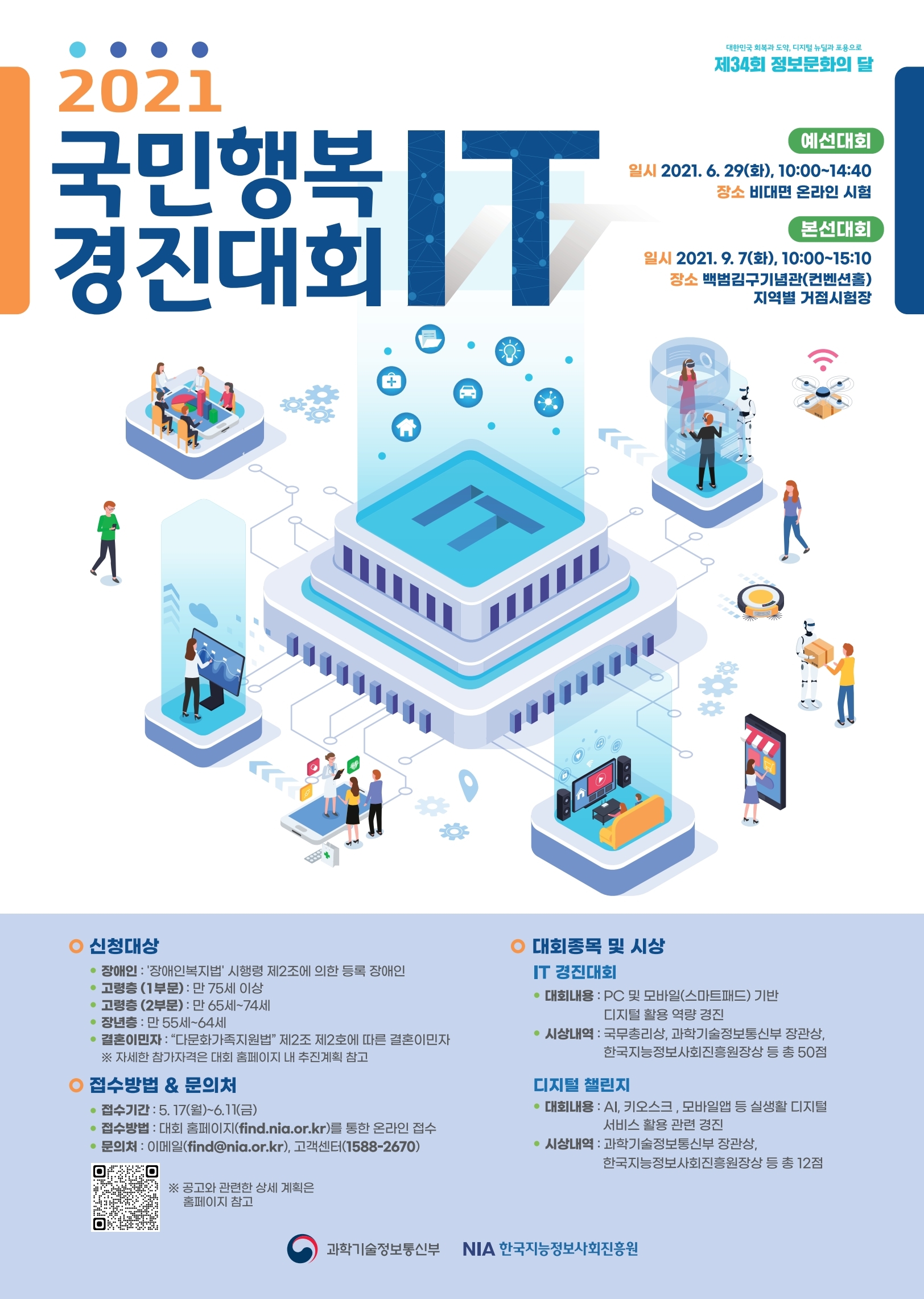 2021년 국민행복 IT 경진대회 안내(일정변경)