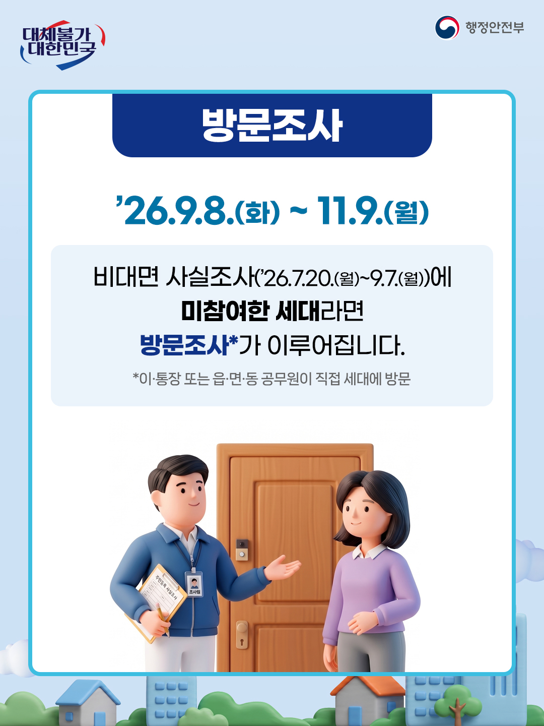 2026년 주민등록 사실조사 안내