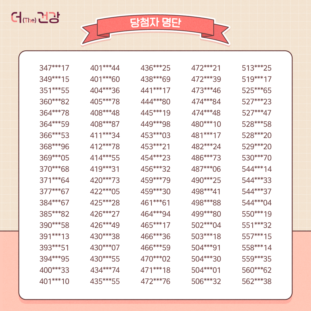 전국연합 더(The) 건강 캠페인-영양플러스 편-정답 발표!