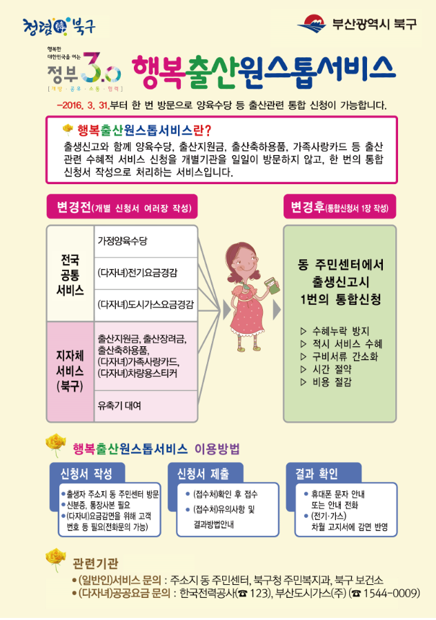 행복출산 원스톱 서비스 안내