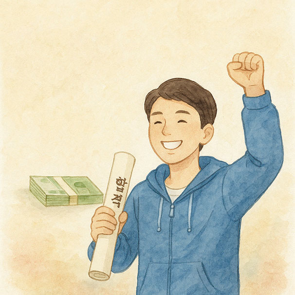 학교 밖 청소년 대상 검정고시 합격축하금 지원